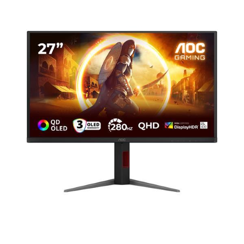 AOC G4 Q27G4ZD, 68,6 cm (27?), 2560 x 1440 Pixel, Quad HD, QD-OLED, 1 ms, Nero, Rosso